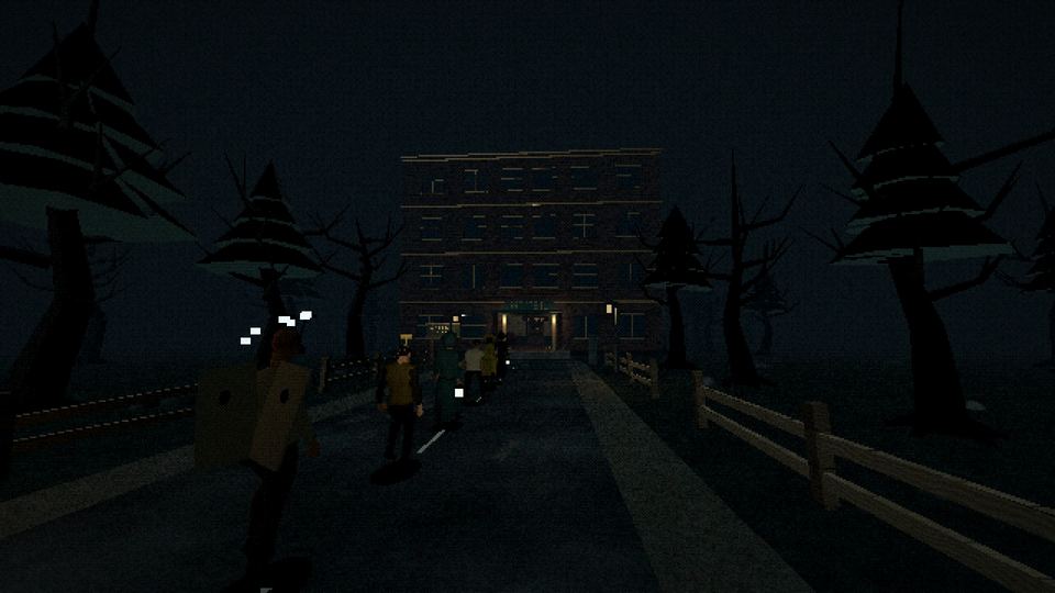 Guests arriving at the hotel's front desk